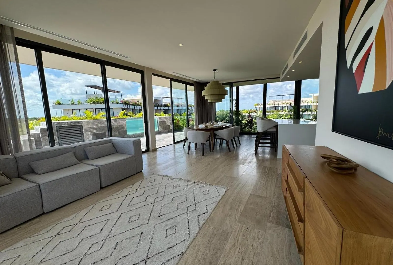 טולום Rooftop Ph, 24Hr Security, Private Pool, 3 King Beds!! 3 Mins To The Beach!!